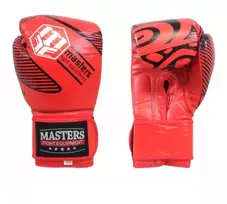 Masters Rbt Odinės Bokso Pirštinės-Raudonos 14 oz 01806022-14