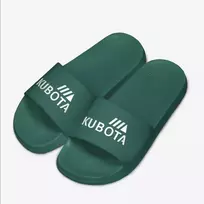 Kubota paprastos žalios baseino šlepetės