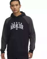 Vyriškas Under Armour Rival Fleece spalvotas džemperis su gobtuvu juodas 6003958 001