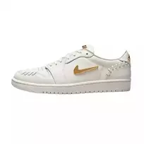 Air Jordan 1 Low Method of Make Wmns “Balti/Metalinio aukso” moteriški sportiniai bateliai - FN5032-100