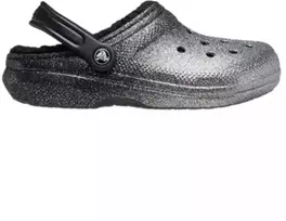 Crocs Klasikiniai klumpių tipo šlepetės su blizgučių pamušalu Sidabrinis - 205842-067