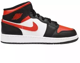 Air Jordan 1 Mid GS Fire Raudona krepšinio batai - 554725-079