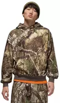 Vyriškas Air Jordan Brooklyn Realtree Fleece Džemperis su Gobtuvu, Vidutinio Alyvuogių Spalvos - HV1860-222