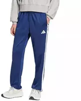 Vyriškos adidas 3-juostelių trikotažinės kelnės su atviru kraštu, klasikinis kirpimas, mėlynos JI8803