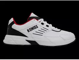 K-swiss FARIO LTH balti/juodi/raudoni (Mars Raudona) sportiniai bateliai (04778-122-M)