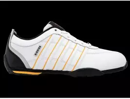 K-swiss ARVEE 1.5 balti/juodi/oranžiniai „POPPY“ kedai (02453-151-M)