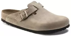 Birkenstock moteriškos klumpės BOSTON BS 1019484 TABACCO BROWN (siauras modelis)
