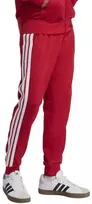 Vyriškos adidas Essential 3-Stripes French Terry bordo spalvos kelnės KR2702