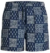 Blue Jack&Jones vyriški maudymosi šortai JPSTMAUI SHELL AOP SWIM SHORTS REG 12291808 PAGEENT Mėlynas