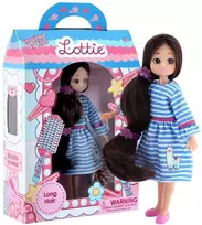 Lottie ilgaplaukė lėlė 18 cm su plaukų šepetėliu ir aksesuarais 3+