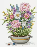 luca S Kryželių siuvinėjimo rinkinys „Sapnas po žiedlapiais“ 25×30 cm
