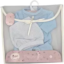 Arias rūbeliai lėlei kūdikiui 42 cm, drabužėlių rinkinys vaikams nuo 2 m.