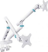 Digitus Desk Mount | Tilt, rotation, pivot | Dual design monitor mount, 2x 35", 2x 10 kg | 35 " | Maximum weight (capacity) 20 kg | White DA-90472 | 4016032505907