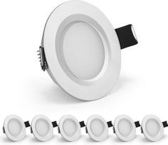 6 Led Įleidžiami šviestuvai 12v, 3000k, 3w, aliuminio, Ip44