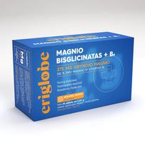 eriglobe MAGNIO BISGLICINATAS (375 mg) + vitaminas B6, apelsinų skonio, 30 pakelių