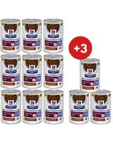 HILL'S Prescription Diet Canine i/d Low Fat Digestive Care troškinys šunims su vištiena ir daržovėmis, 9 x 354 g + 3 skardinės NEMOKAMAI!
