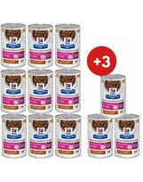 HILL'S Prescription Diet Canine Gastrointestinal Biome Digestive Care troškinys šunims su vištiena ir morkomis, 9 x 354 g + 3 skardinės NEMOKAMAI!