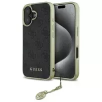 GUESS GUHCP16MGF4GGR iPhone 16 Plus 6.7" black hardcase, 4G Charms Collection