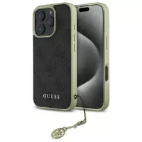 GUESS GUHCP16XGF4GGR iPhone 16 Pro Max 6.9" black hardcase, 4G Charms Collection