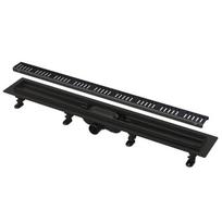 Dušo latakas Alcadrain APZ10BLACK-650 mm, plastikinis, su juodom grotelėm