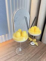 MANGO ŽIEDAI | rankų darbo sojų vaško žvakė