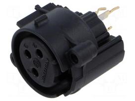 Connector: XLR | socket | female | PIN: 3 | straight | with push button