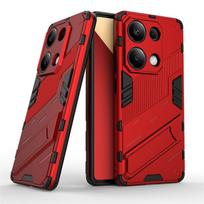 Dėklas Poco M6 Pro 4G, magnetinis šarvuotas smūgiams atsparus stovas, apsauginis galinis dangtelis Xiaomi Poco M6pro pocoM6 M 6 pro 4G dėklams For Poco M6 Pro 4G juoda