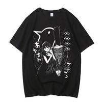 Oyasumi Goodnight Punpun T Shirt Men Aiko Tanaka Anime Shirt High Quality Cotton Manga Shirt Women Shirts Graphic T Shirts XL juoda