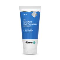 The Derma Co 1% Kojic rūgšties veido prausiklis | Su niacinamidu ir alfa arbutinu | Mažina tamsias dėmes, pigmentaciją ir odos trūkumus | Valo & Šviesina odą
