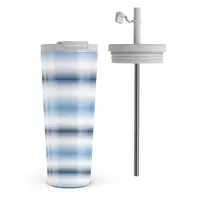 White Noise - Travel Mug, 700 ml / Flap & Straw Set