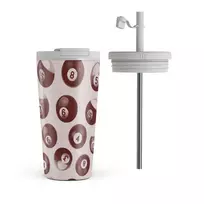 Cue - Travel Mug, 500 ml / Flap & Straw Set