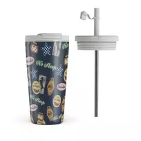 Open Late - Travel Mug, 500 ml / Flap & Straw Set