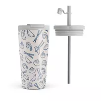 Takeout - Travel Mug, 500 ml / Flap & Straw Set