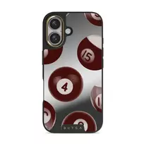 Cue - iPhone 16 Case, Elite Mirror Dark (MagSafe) / Gold