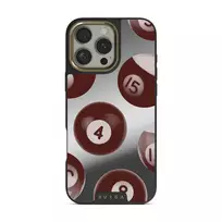 Cue - iPhone 16 Pro Case, Elite Mirror Dark (MagSafe) / Gold