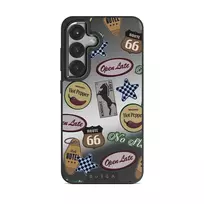 Open Late - Samsung Galaxy S25 Plus Case, Elite Mirror Dark (Magnetic) / Gunmetal