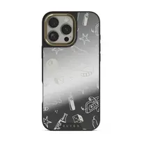 Essentials - iPhone 16 Pro Max Case, Elite Mirror Dark (MagSafe) / Gold