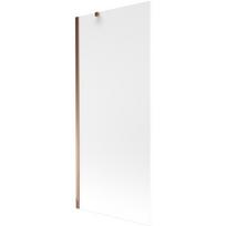 Mexen Next 1-durų vonios ekranas 80 x 150 cm, matinė, rožinis auksas - 895-080-000-00-30-60