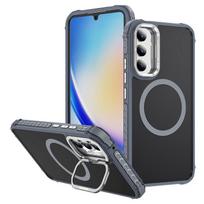 For Samsung Galaxy A05s 4G Case with Lens Kickstand Matte Phone Back Cover Compatible with MagSafe - Red įvairiaspalvis