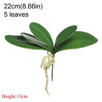 1 vnt. Imituojami lapai Phalaenopsis lapas Dirbtiniai augalai Plastikinė žolė Gėlės Orchidėjų lapai Vestuvių Festivalio Pavasario Namų Dekoravimas