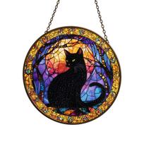 Suncatcher Halloween Window Decoration for Home Indoor Outdoor One Size