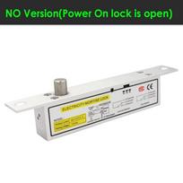 DC12V Durable Steel Zinc Plated Narrow Panel Electric Dead Bolt Lock with Time Delay for Swing Door Access Control System (silver,Aluminum Door&Aluminum alloy&Door Lock) sidabras
