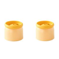 2PCS Leak Proof 6CM Ice Ball Mold Easy Demolding Ice Sphere Maker Single-cell Ice Ball Mold  Drink geltona