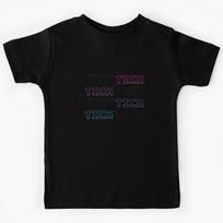 Tick Tick Boom (Black) Kids T-Shirt 110
