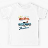 Little Old Lady In Her Convertible Kids T-Shirt 130