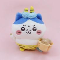 Chiikawa Plush Keychain With Leopard Pattern For Girls And Collectors mėlyna