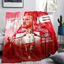 Kane Printed Flannel Blanket, soft throw for bedroom sofa, washable,soccer fan merchandise, great gift. 80cm x 120cm