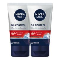 NIVEA MEN Oil Control Anti-Acne Face Wash (2x100g)