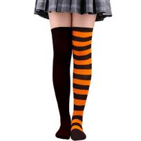 Christmas Thigh High Stocking Striped Over The Knee Different Color Stockings