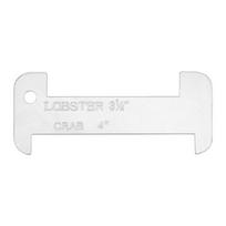 Portable Acrylic Seafood Size Ruler For Lobster Crabs Measurement In Kitchen Camping And Fishing Trip 1 white
